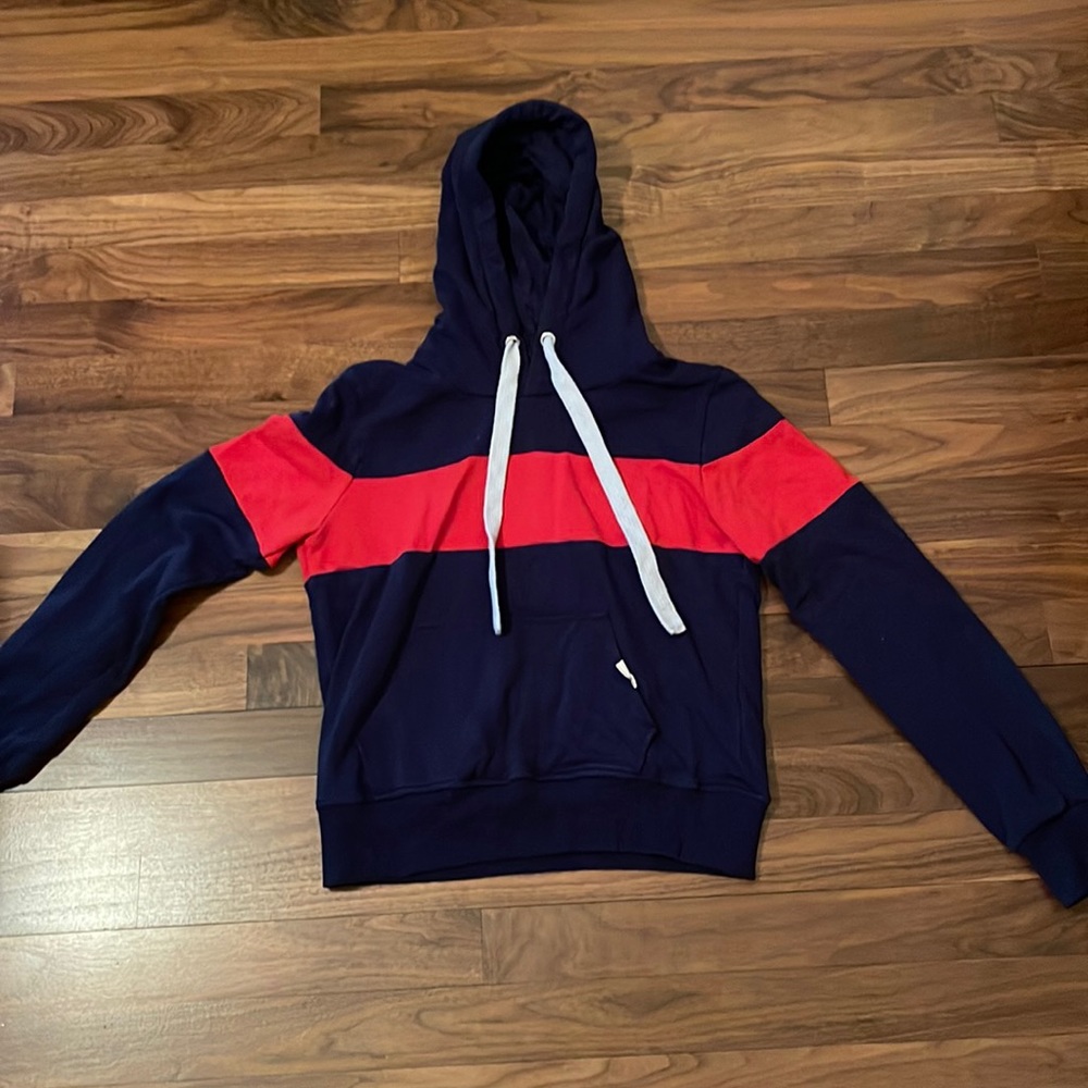Chocolate U.S.A cute hoodie with red stripe